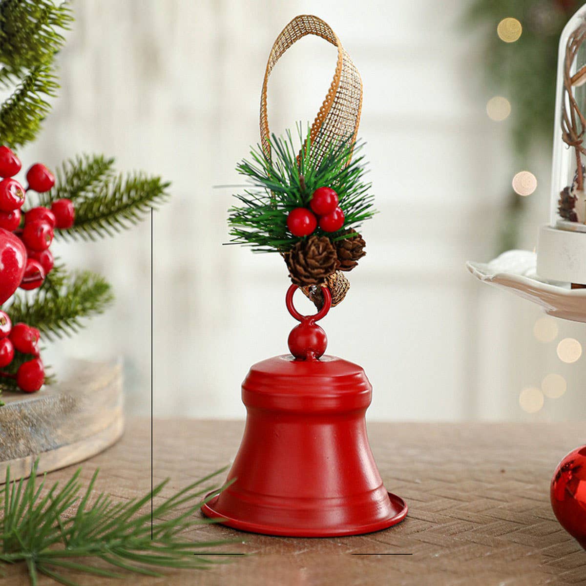 CWMM10376_CHRISTMAS METAL BELL ORNAMENTS CREATIVE DECOR PROP