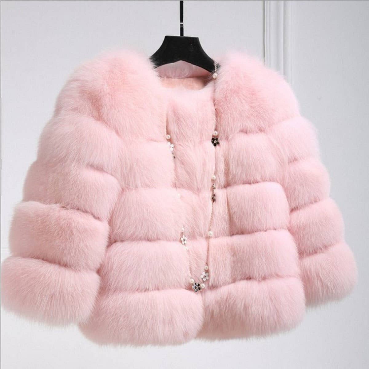 Fluffy Faux Fox Fur Jacket for Women