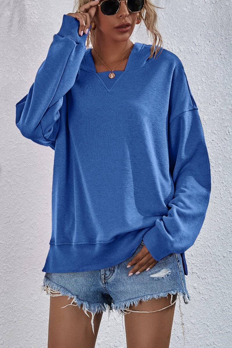 WOMEN CASUAL FLEECE HOODIE_CWOHOL0456