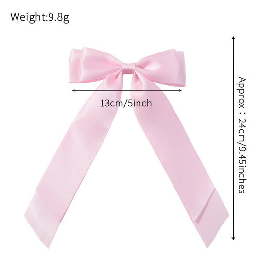 CHILDREN'S CANDY COLOR RIBBON BOW HAIRPIN