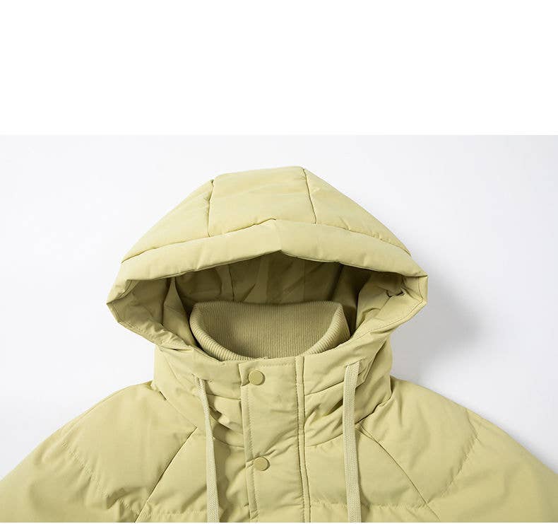 Two thick and warm cotton-padded jackets