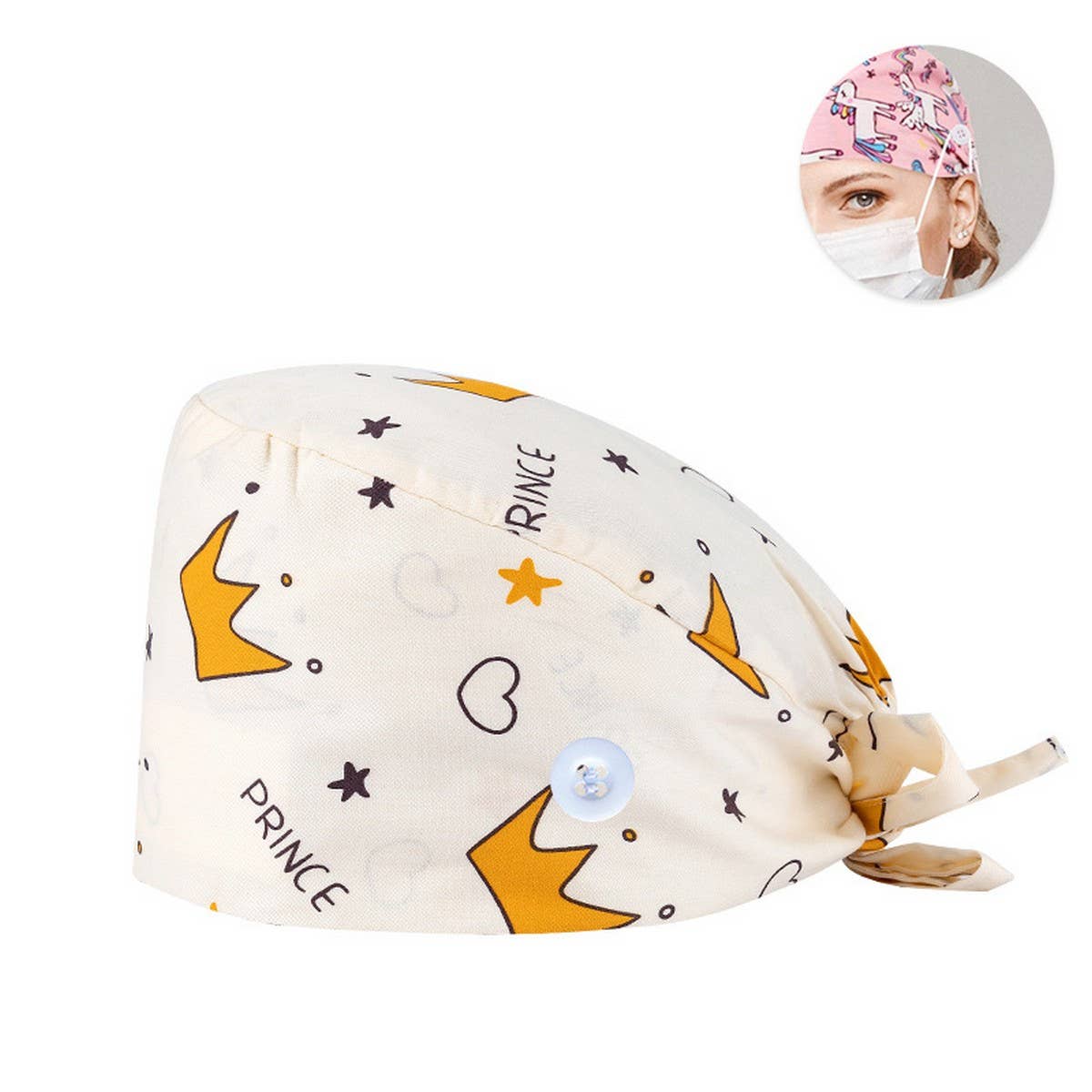 SURGICAL CAP DOCTOR CAP COTTON PRINTED CAP_CWAH3331