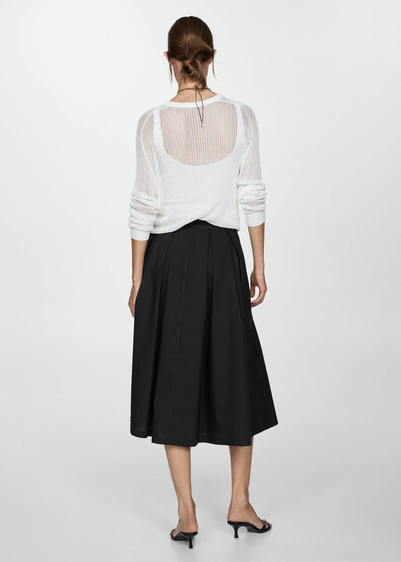 PLEATED SKIRT ELEGANT HIGH-WAISTED ZIPPER SKIRT