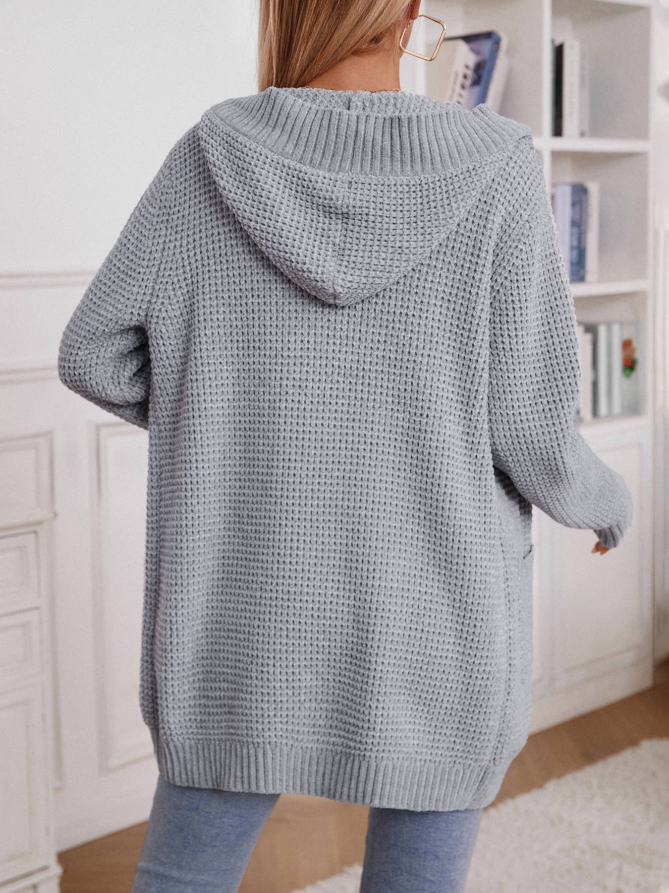 KNIT JACKET VINTAGE LOOSE BUTTON CARDIGAN