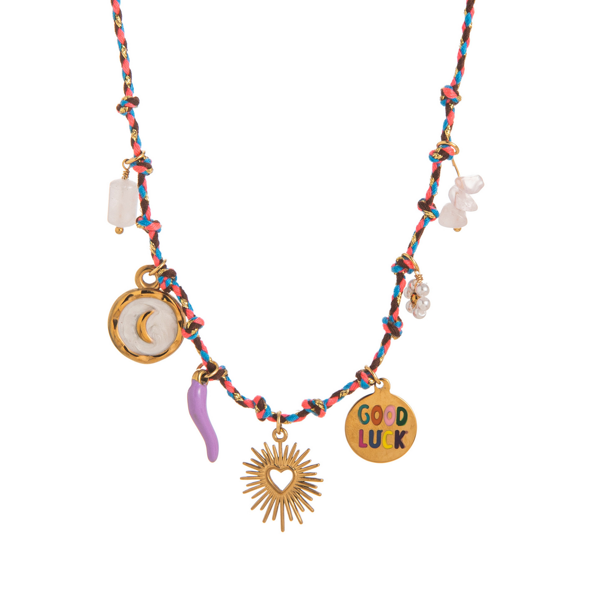 Starfish Pearl Heart Necklace??œDopamine Summer Vibe_CWMM6964