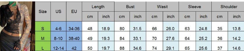 Solid Color Sexy Fitted Lace Long Sleeve Top