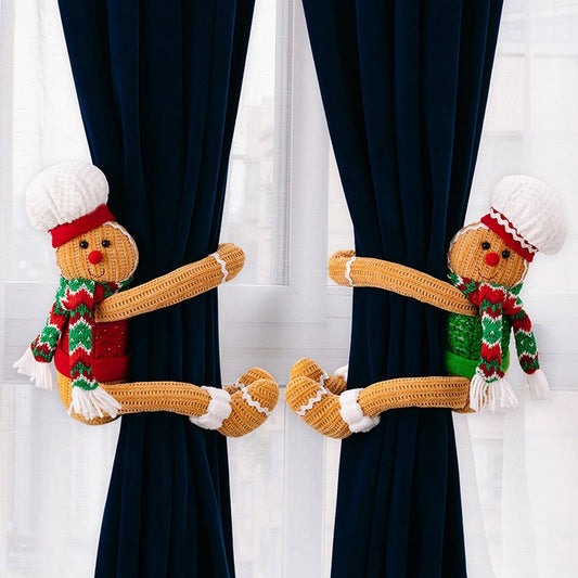CWMM10341_GINGERBREAD CURTAIN TIEBACK CHRISTMAS DECORATION