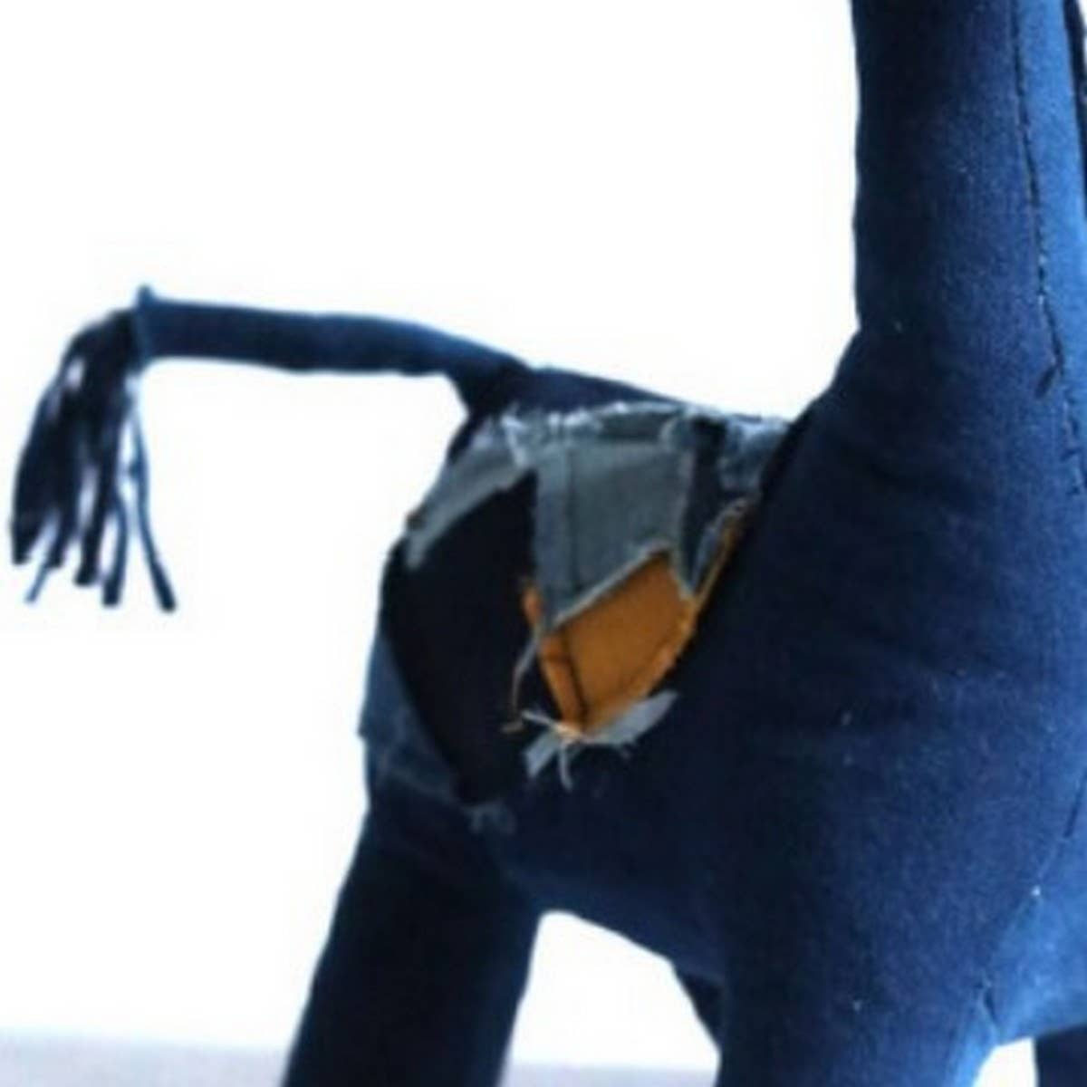 Handmade Indigo Dyed Cloth Animal Plush Doll