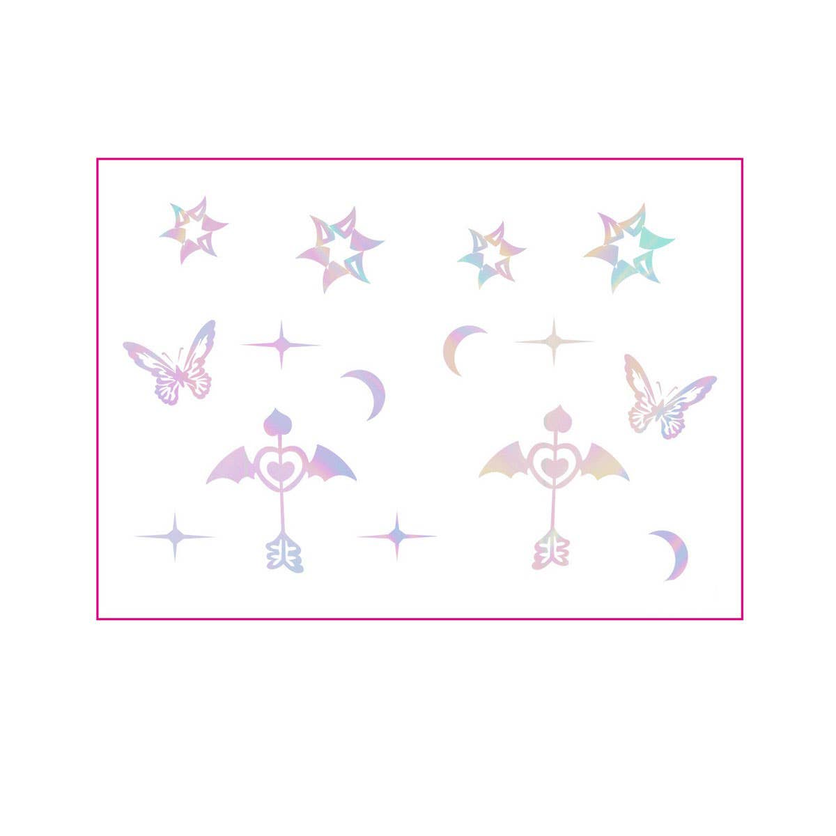 Holographic Eyeliner Tattoos ? Butterfly Makeup