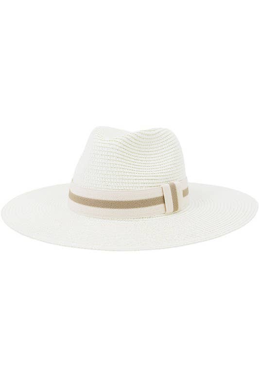 CASUAL SUMMER BANDING  PANAMA HAT_CWAH102