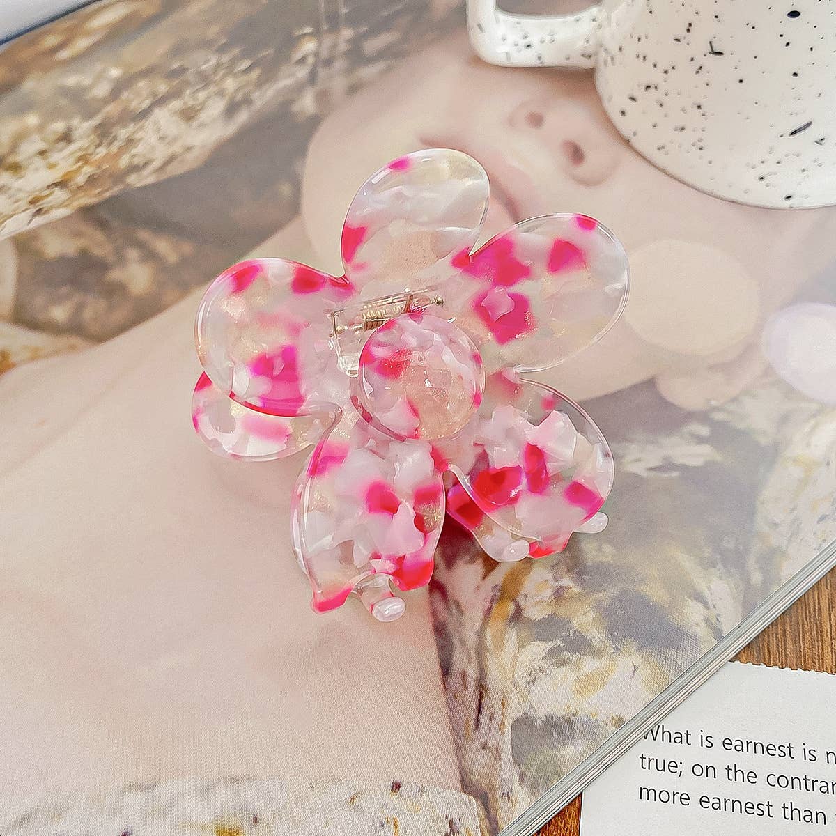 Acetic acid board flower grab elegant hair grab