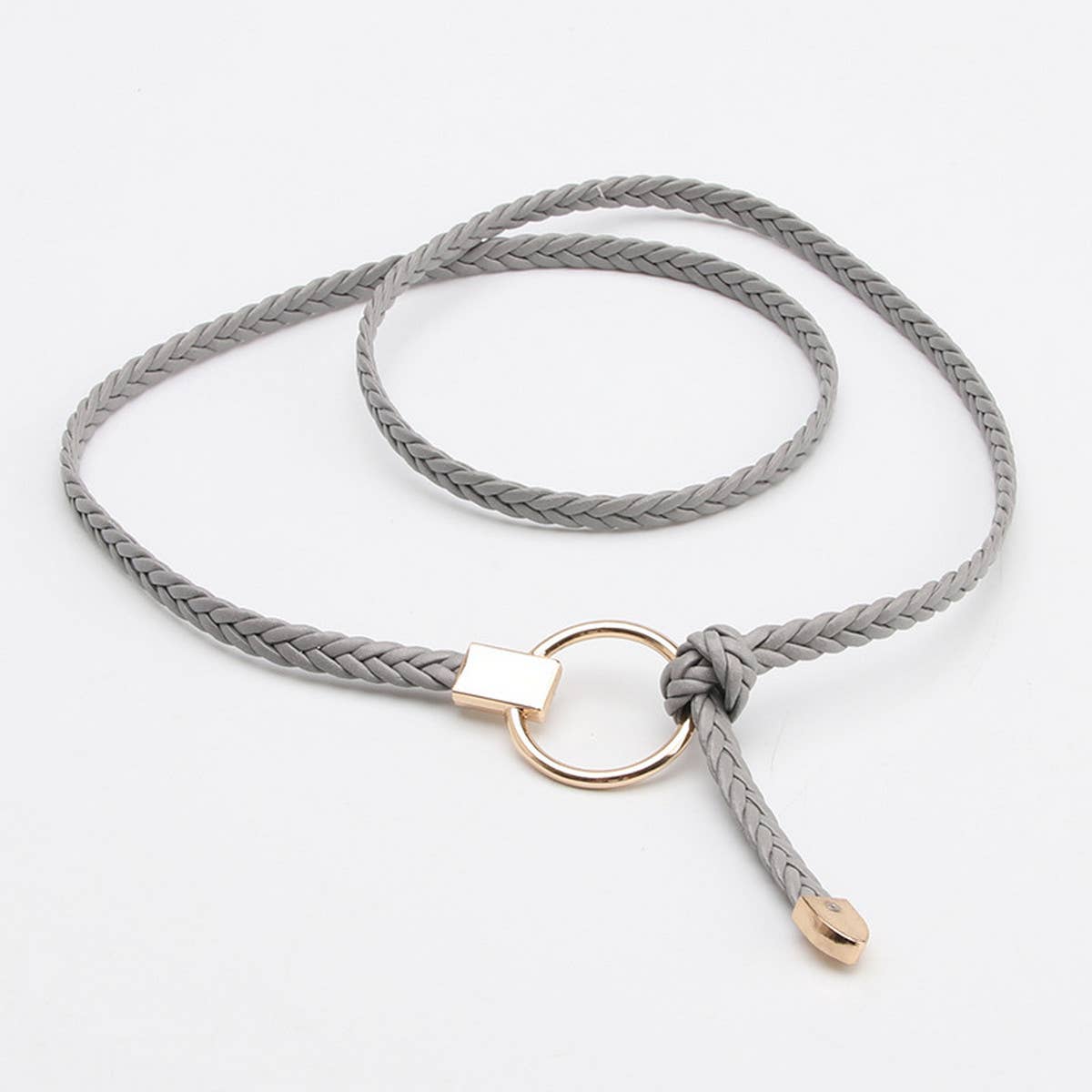 CWABE0929_CASUAL HAND-WOVEN THIN BELT