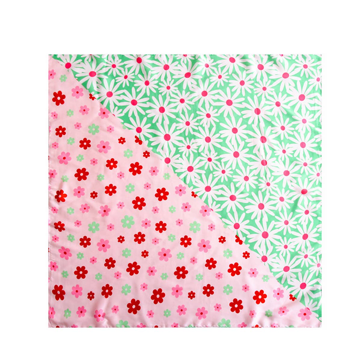 CWASC2408_SMALL FLORAL PASTORAL STYLE SCARF SWEET SILK SCARF