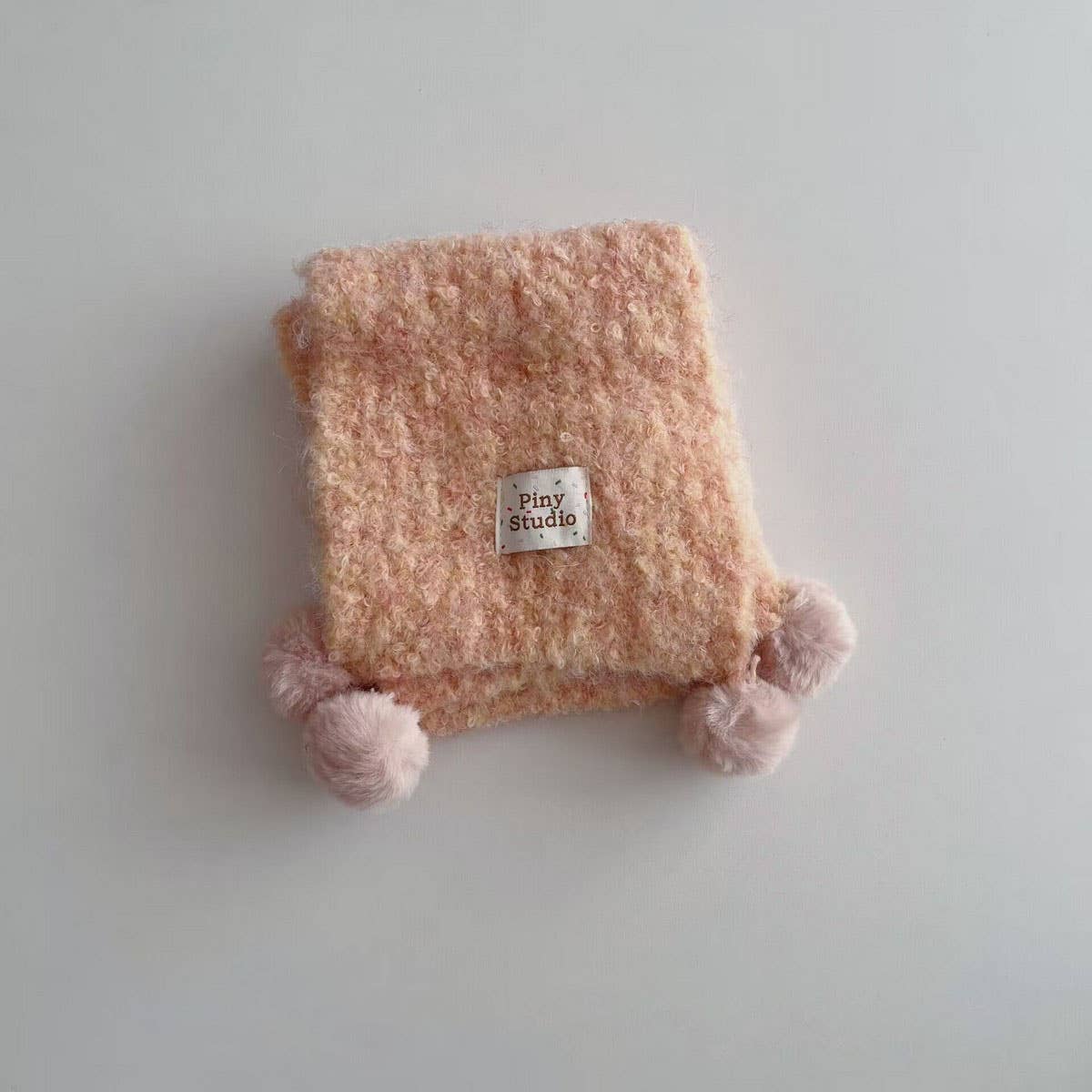 Cute Pom Pom Knit Scarf ?Neck Warmer for Kids