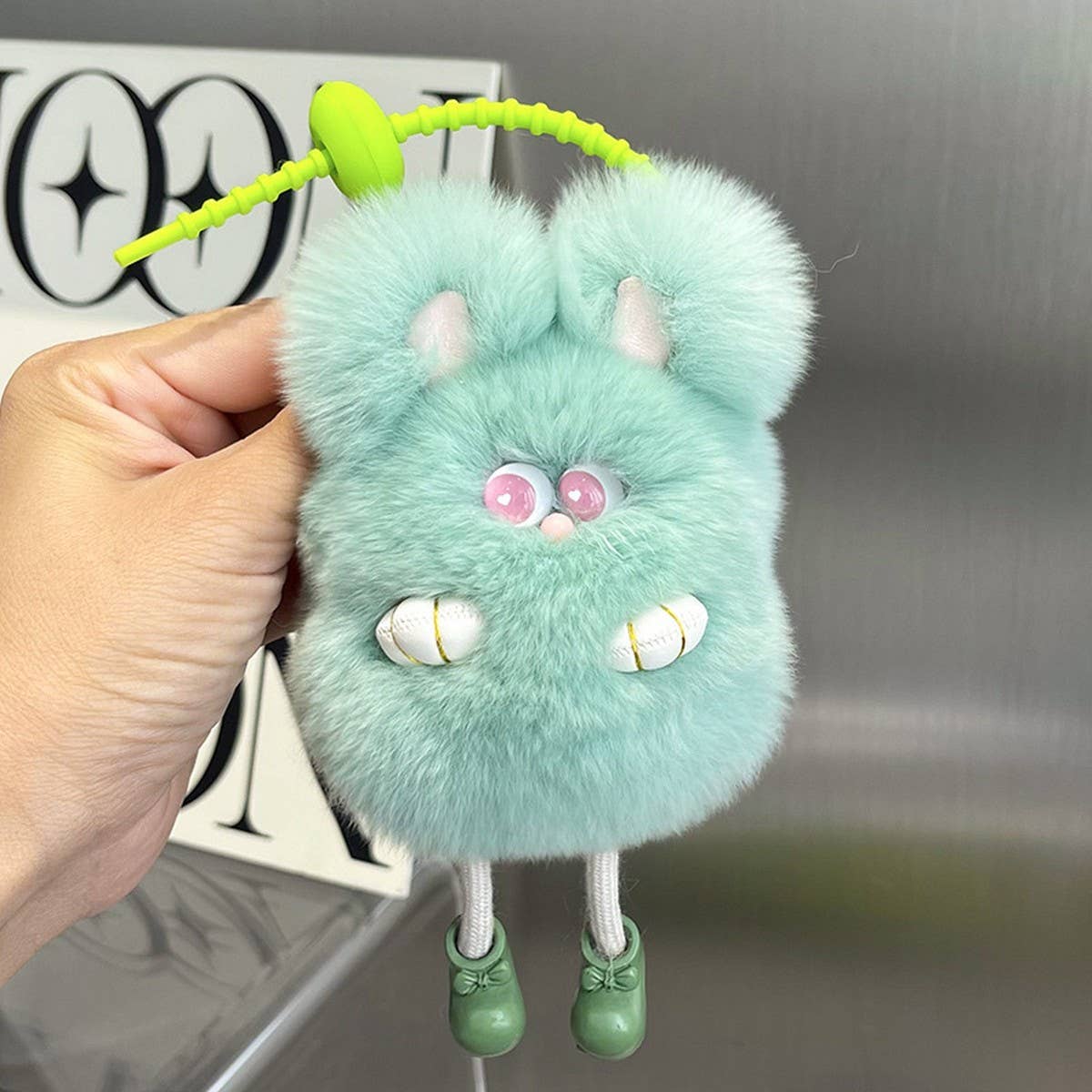 CUTE PLUSH BUNNY CAR KEYCHAIN BAG PENDANT