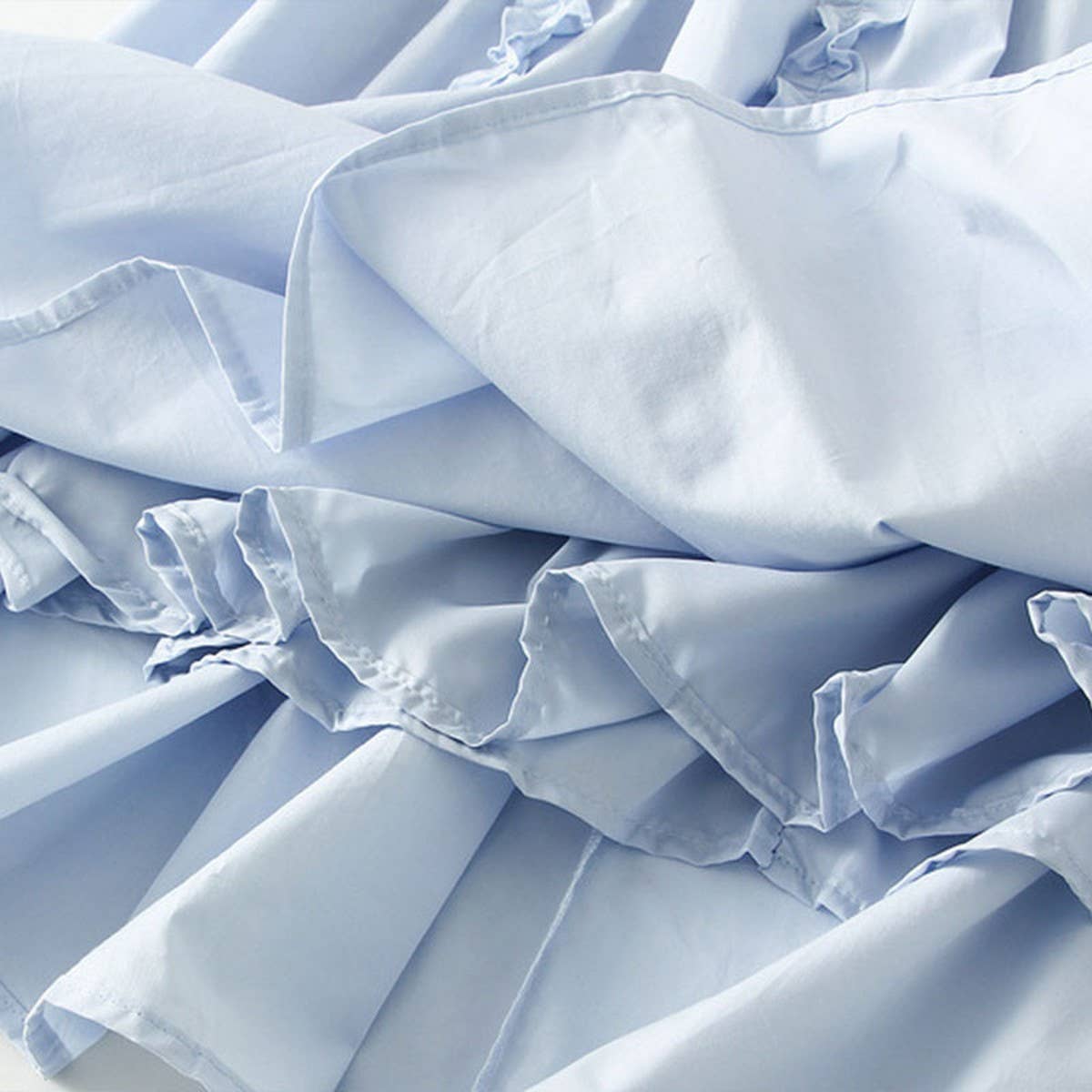 Ruffle Trim 3D Lace A-Line Slimming Skirt