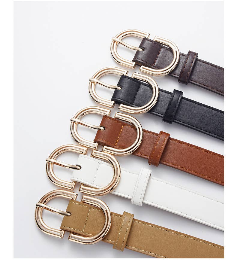 DRESS DECORATED SMALL BELT WITH SIMPLE BELT