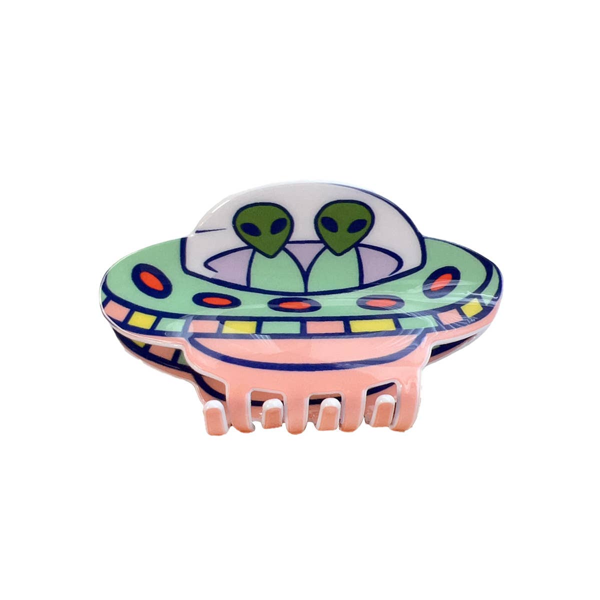 Creative cartoon anime grab alien spaceship grab