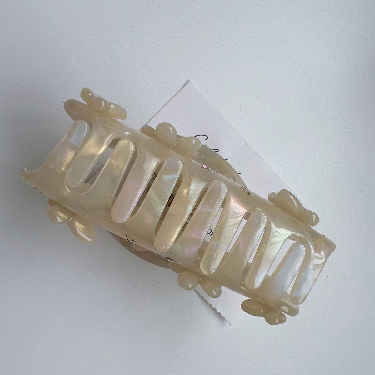 Rhinestone Flower Butterfly Hair Claw,Chic Sparkle_CWAHA1348