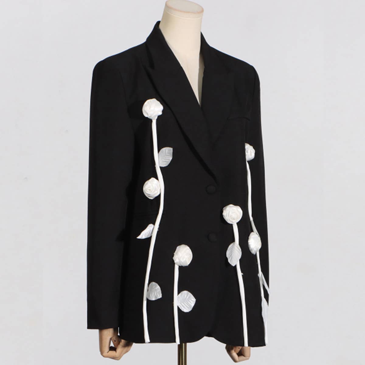 Elegant Flower Blazer ? Spring Slim Fit Style