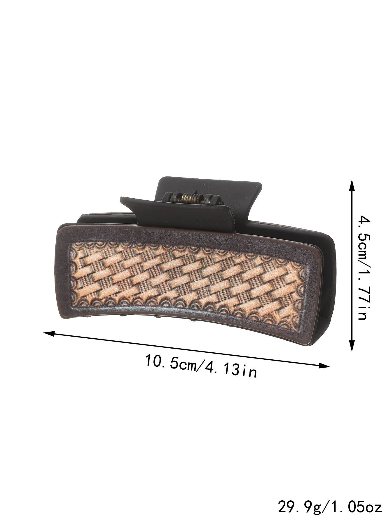 Sunflower PU Leather Hair Claw, Western Style