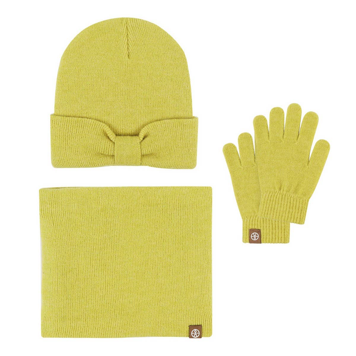 AUTUMN AND WINTER BOW CHILDREN'S THREE-PIECE SUIT_CWMM2780