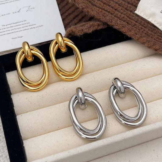 FASHIONABLE GEOMETRIC EXAGGERATED RETRO EARRINGS_CWAJE3144