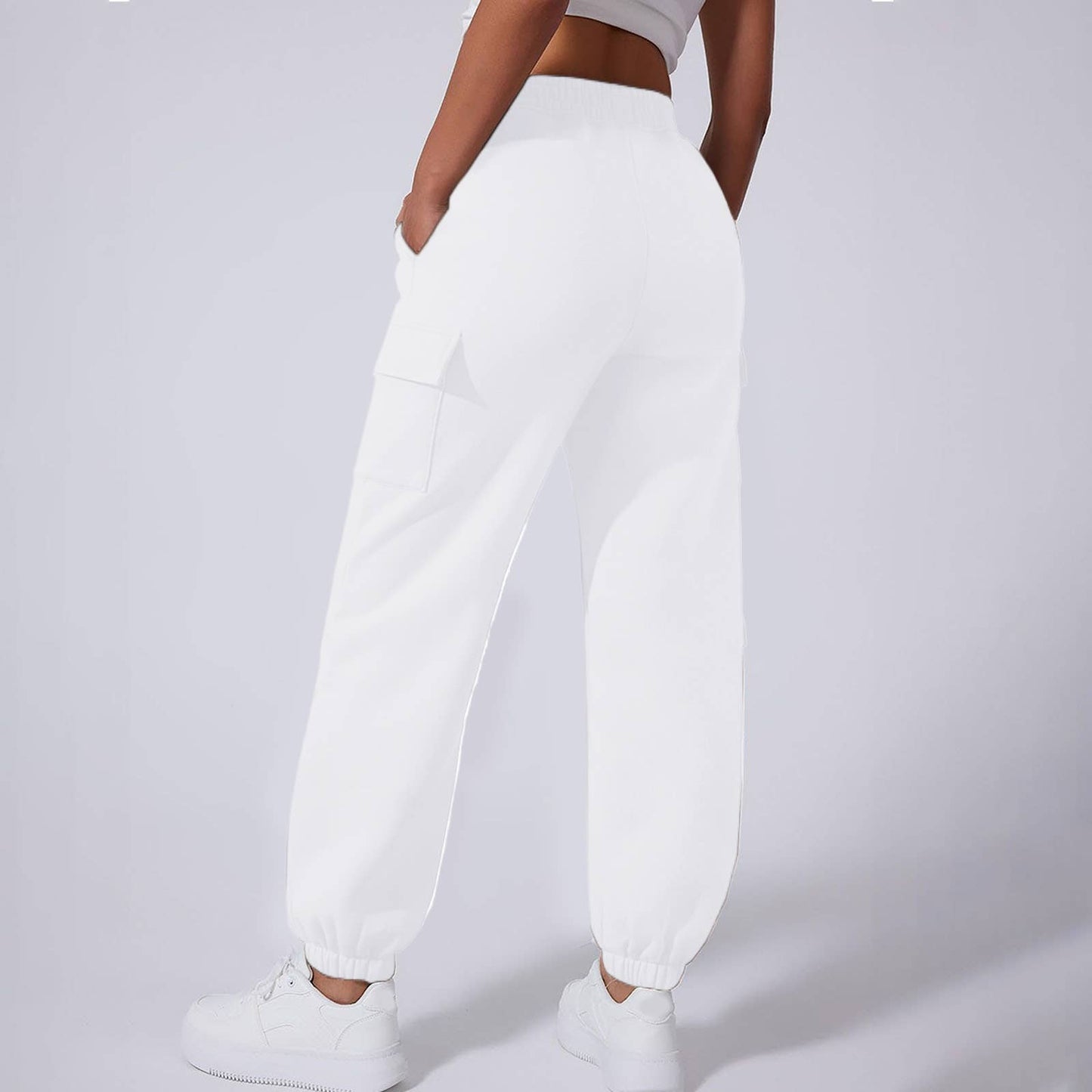 FLEECE AND THICK SOLID COLOR FASHION OVERALLS