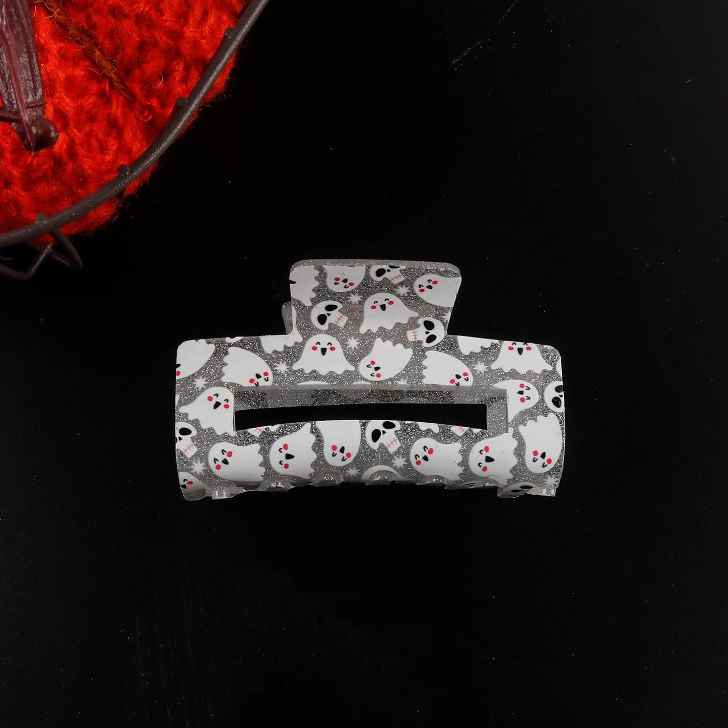 HALLOWEEN GHOST RECTANGULAR HAIRPIN