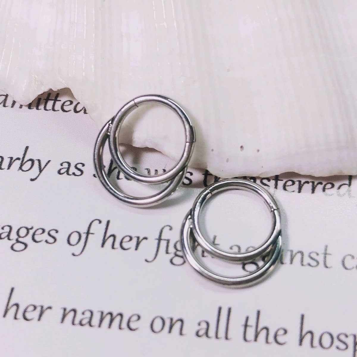 Stainless Steel Nose Stud with Elegant Design_CWMM9535