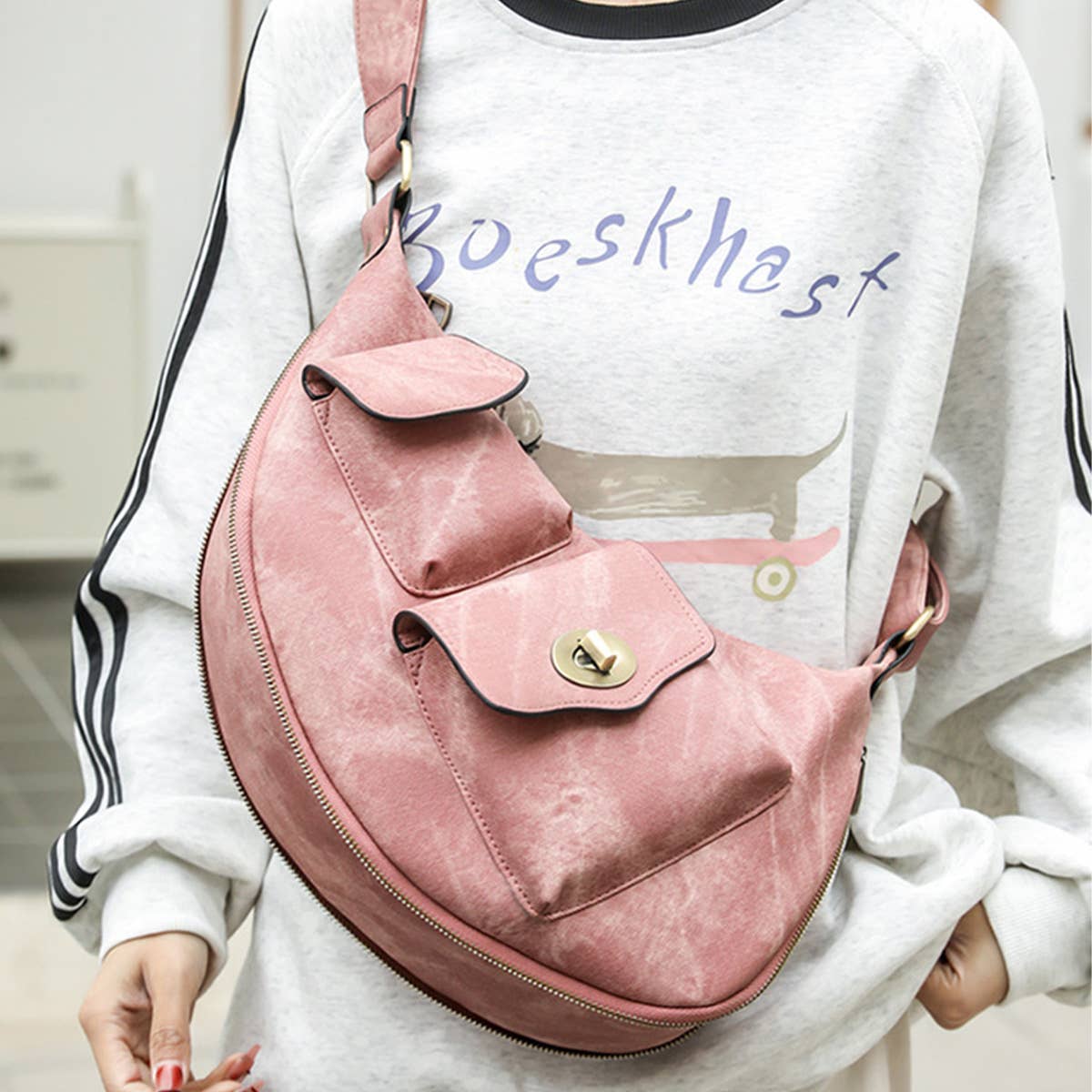 LARGE CAPACITY WOMEN'S WAIST BAG CROSSBODY BAG_CWAB2869