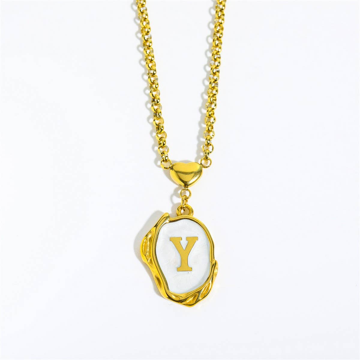 NEW 26 LETTERS OIL DROP THREE-DIMENSIONAL NECKLACE
