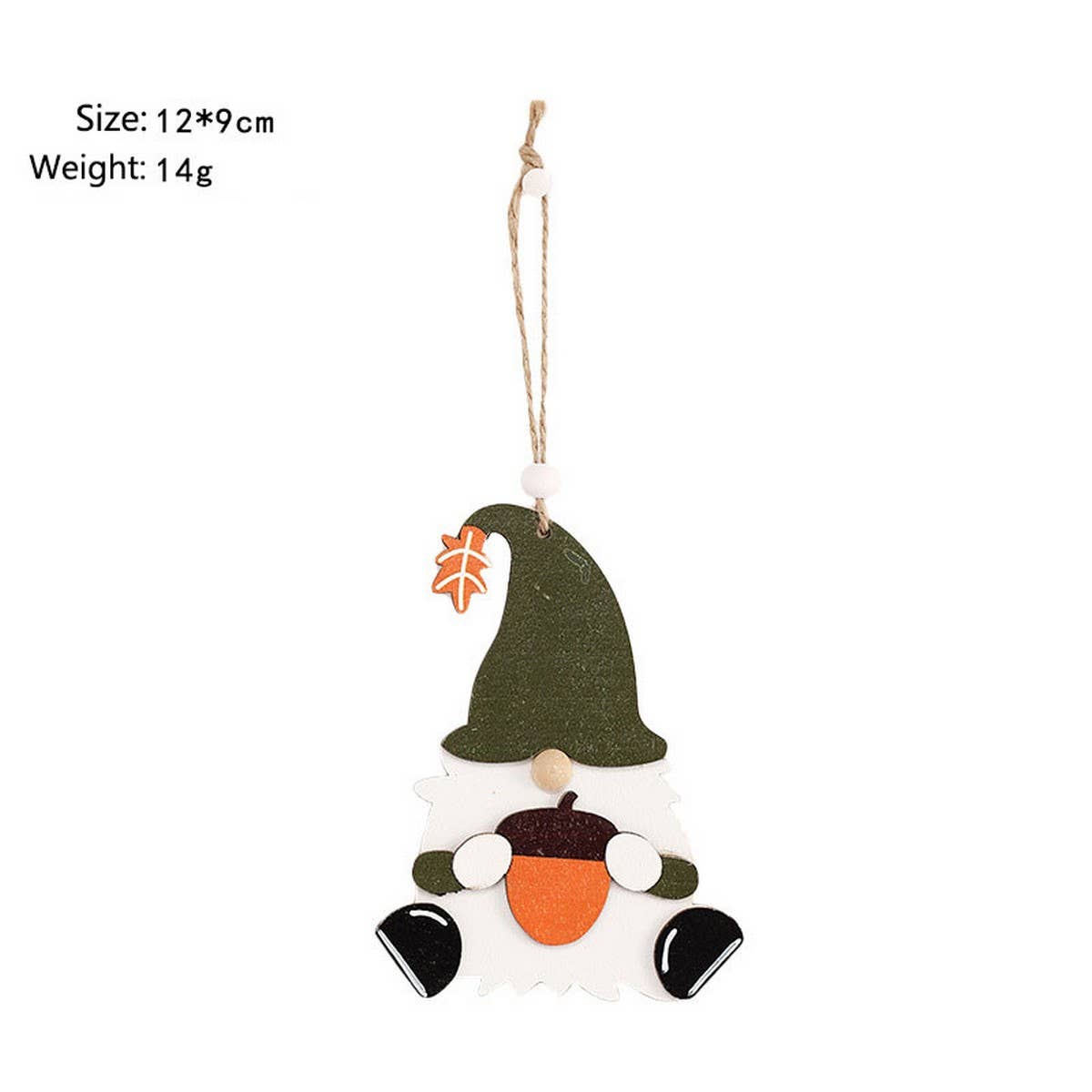 Painted Halloween Maple Leaf Faceless Doll_CWAJE05358