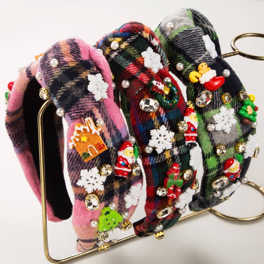 CHRISTMAS HEADBAND CLASSIC MESH FABRIC