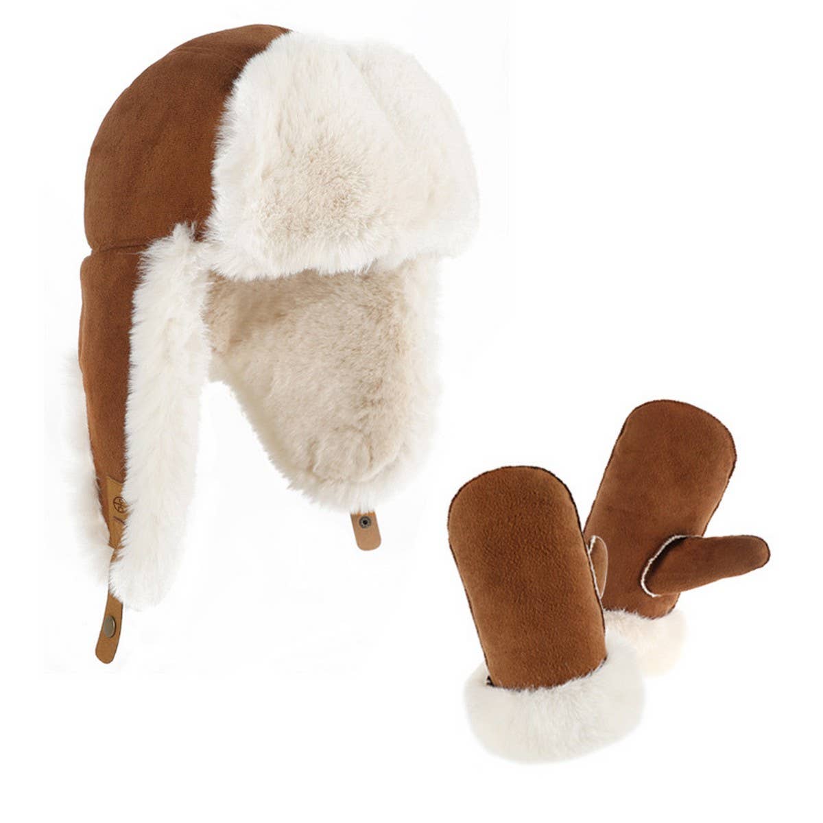 CHILDREN'S WINTER HAT AND GLOVES TWO-PIECE SET