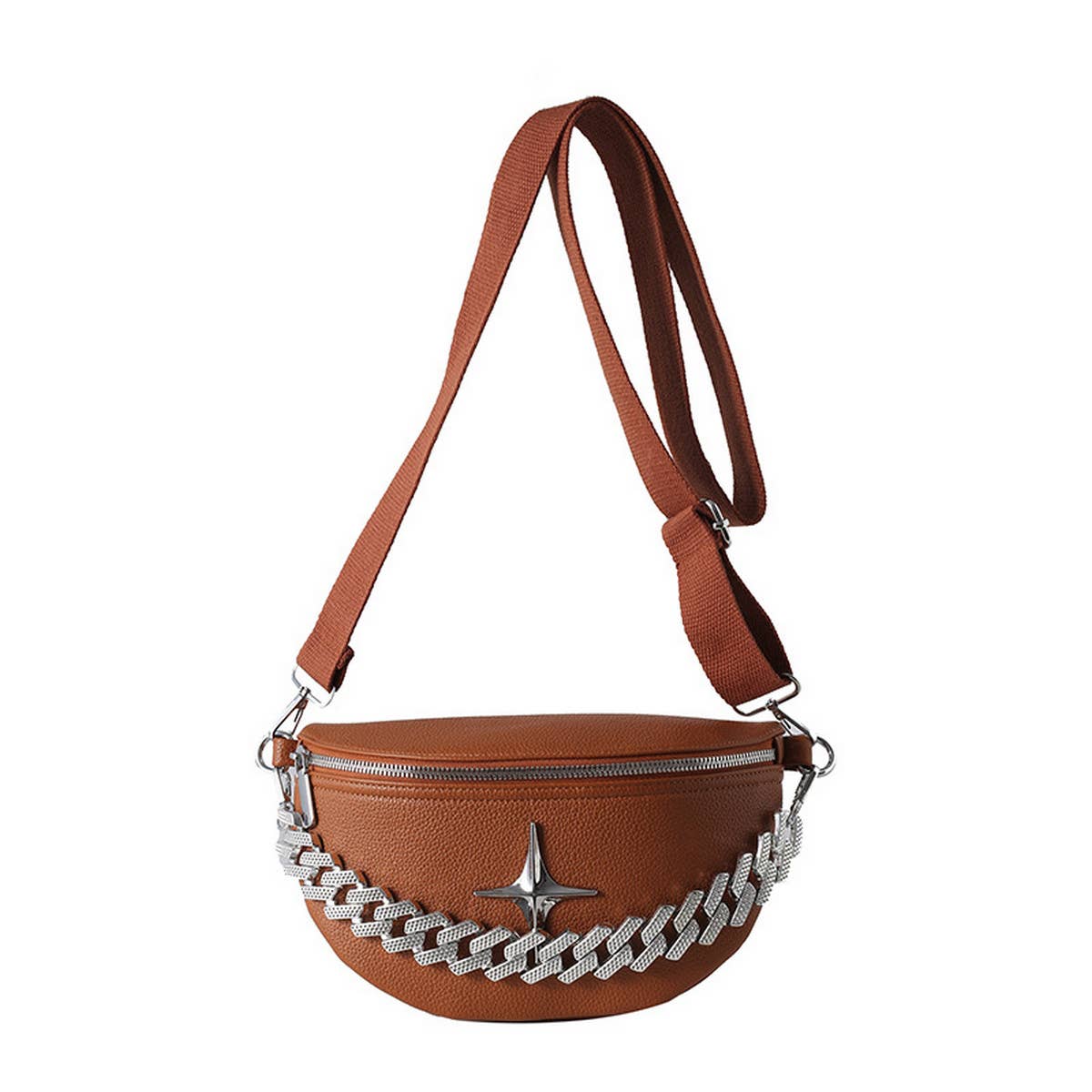 BELT BAG , CROSSBODY BAG SUMMER WITH CHUNKY CHAIN_CWAB2067