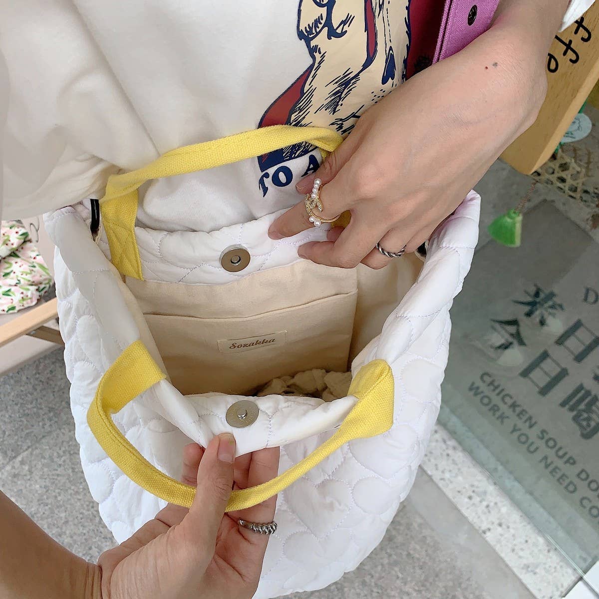 CWAB5808_LARGE CAPACITY SWEET HANDBAG CROSSBODY BAG