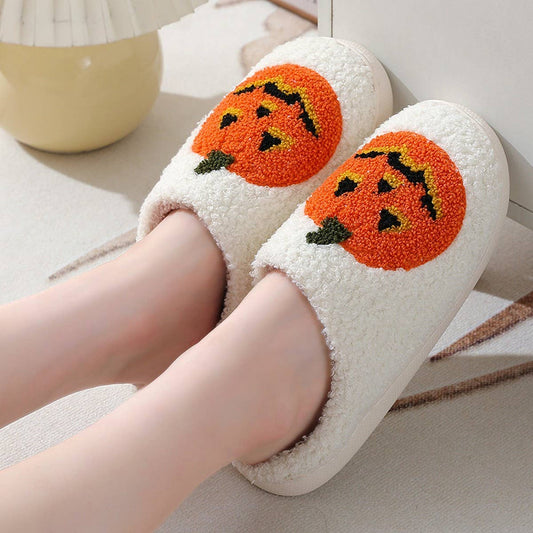 Halloween Atmosphere Slippers, Cute & Funny, Autumn & Winter
