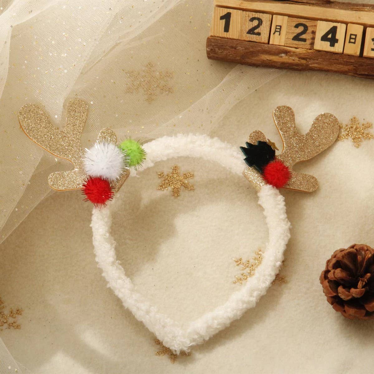HOLIDAY GIFT CUTE DEER ANTLER CHRISTMAS HEADBAND