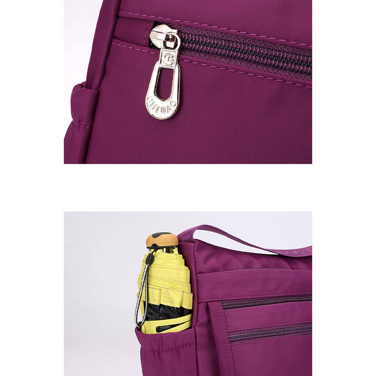 NYLON WATER-REPELLENT CROSSBODY SHOULDER BAG_CWASC1744