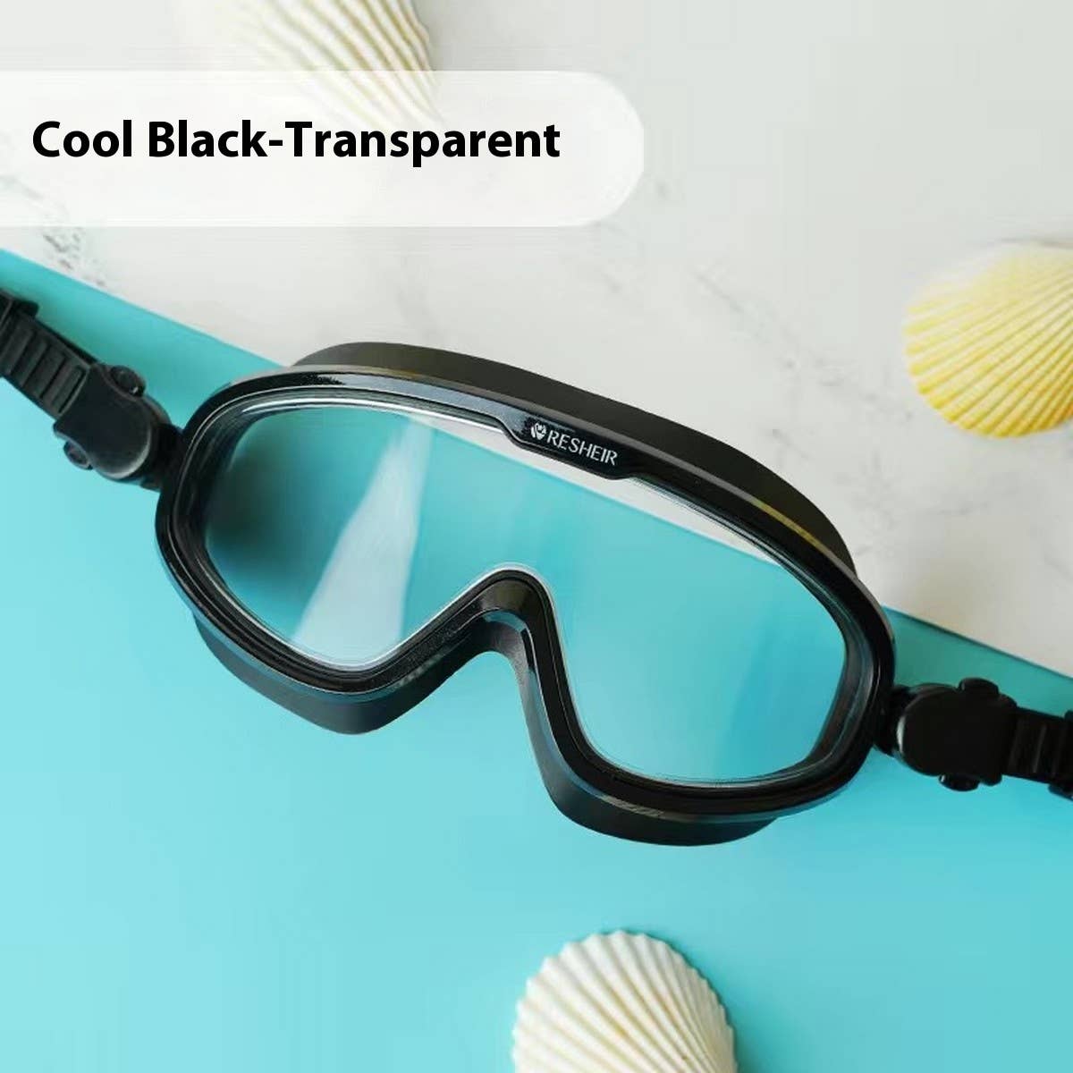 HD Anti-Fog Large Frame Swim Goggles for Adults