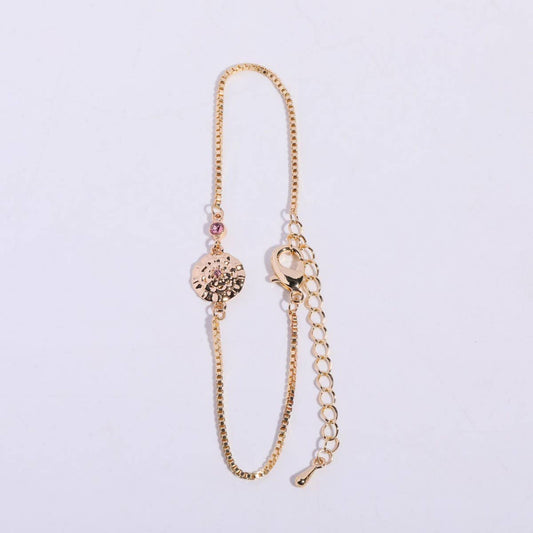 DECEMBER FLOWERBRACELET ZIRCON PENDANT BRACELET