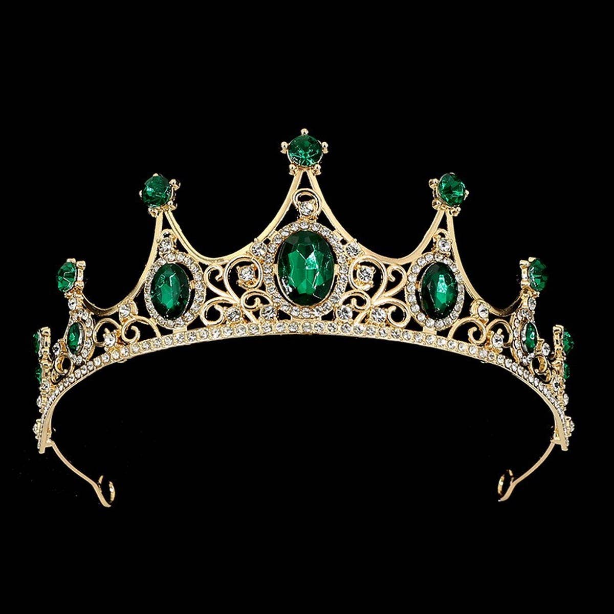 FASHION PRINCESS CROWN WEDDING CRYSTAL TIARAS_CWMM2017