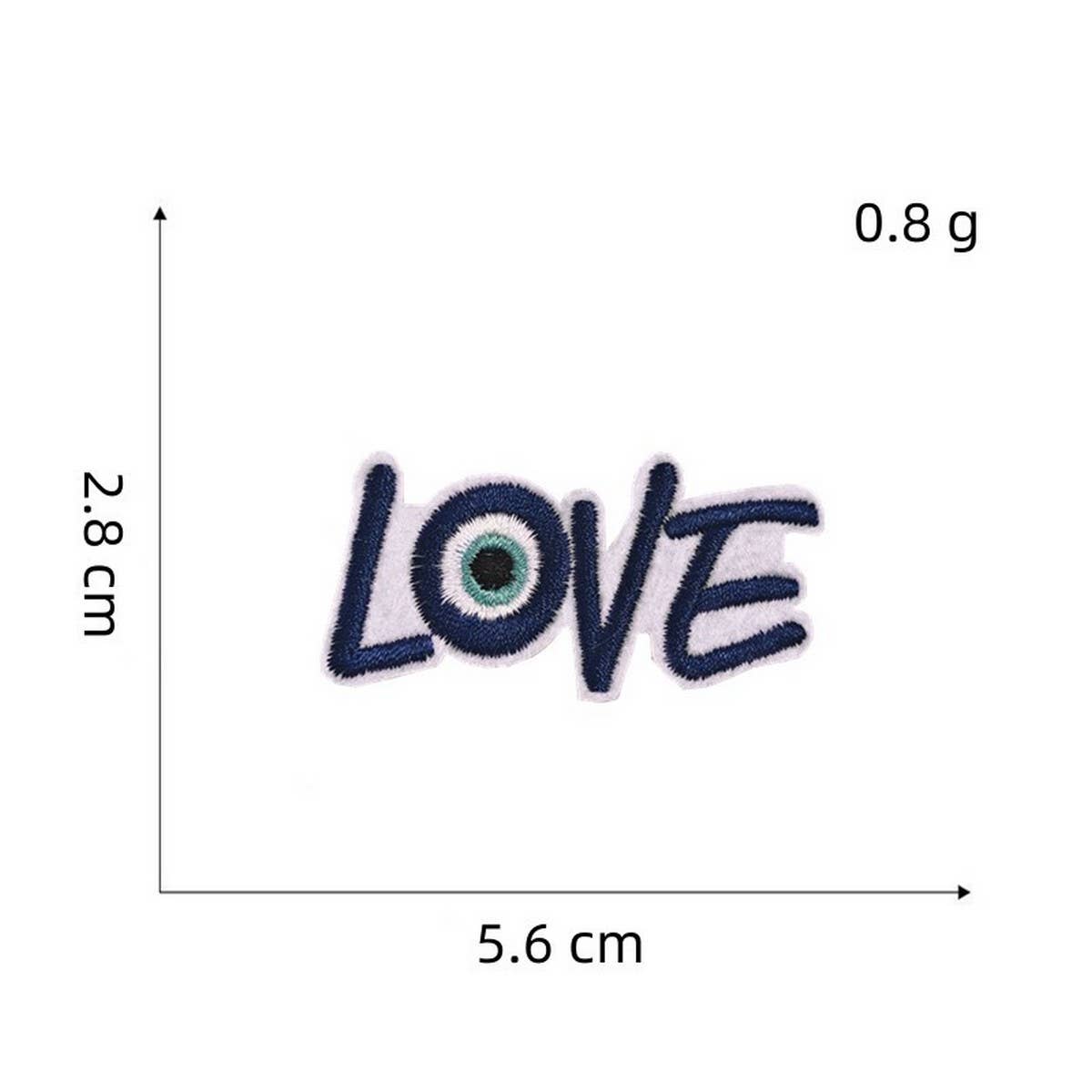 NEW DEVIL'S EYE EMBROIDERY CLOTHING PATCH