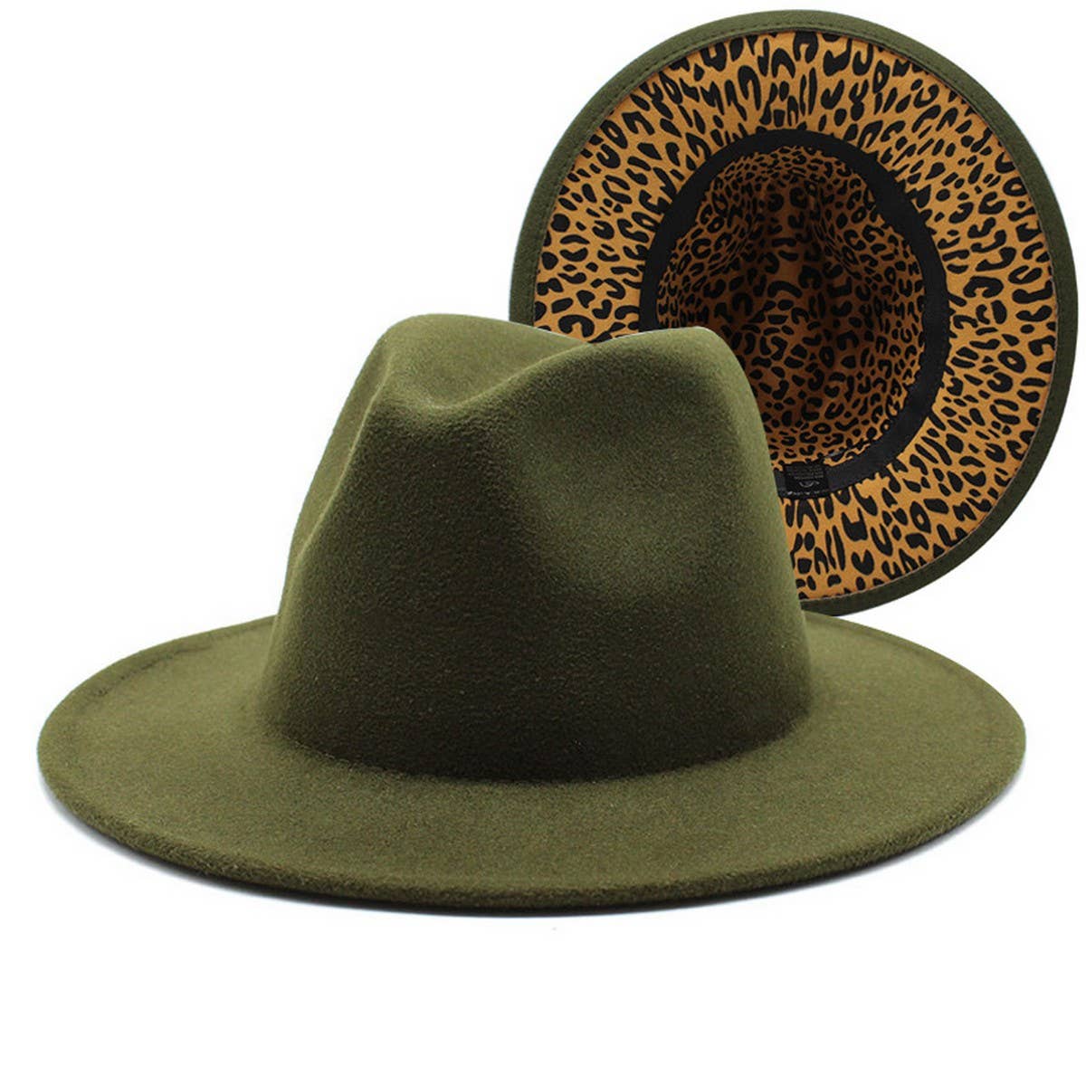 THICKENED DOUBLE-SIDED HAT TWO-COLOR JAZZ HAT_CWAH2536