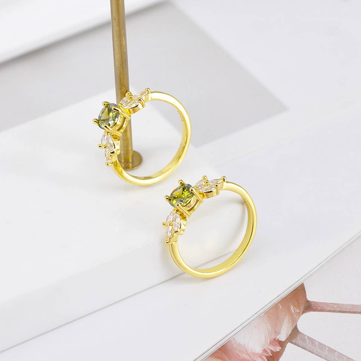 HOT SELLING EMERALD DIAMOND FASHION RING