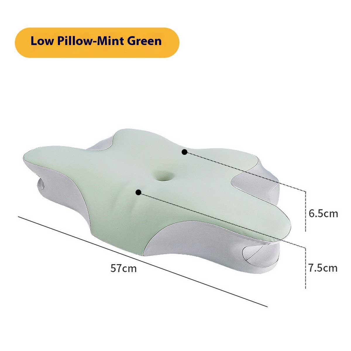 Deep Sleep Memory Foam Neck Pillow with Pillowcase