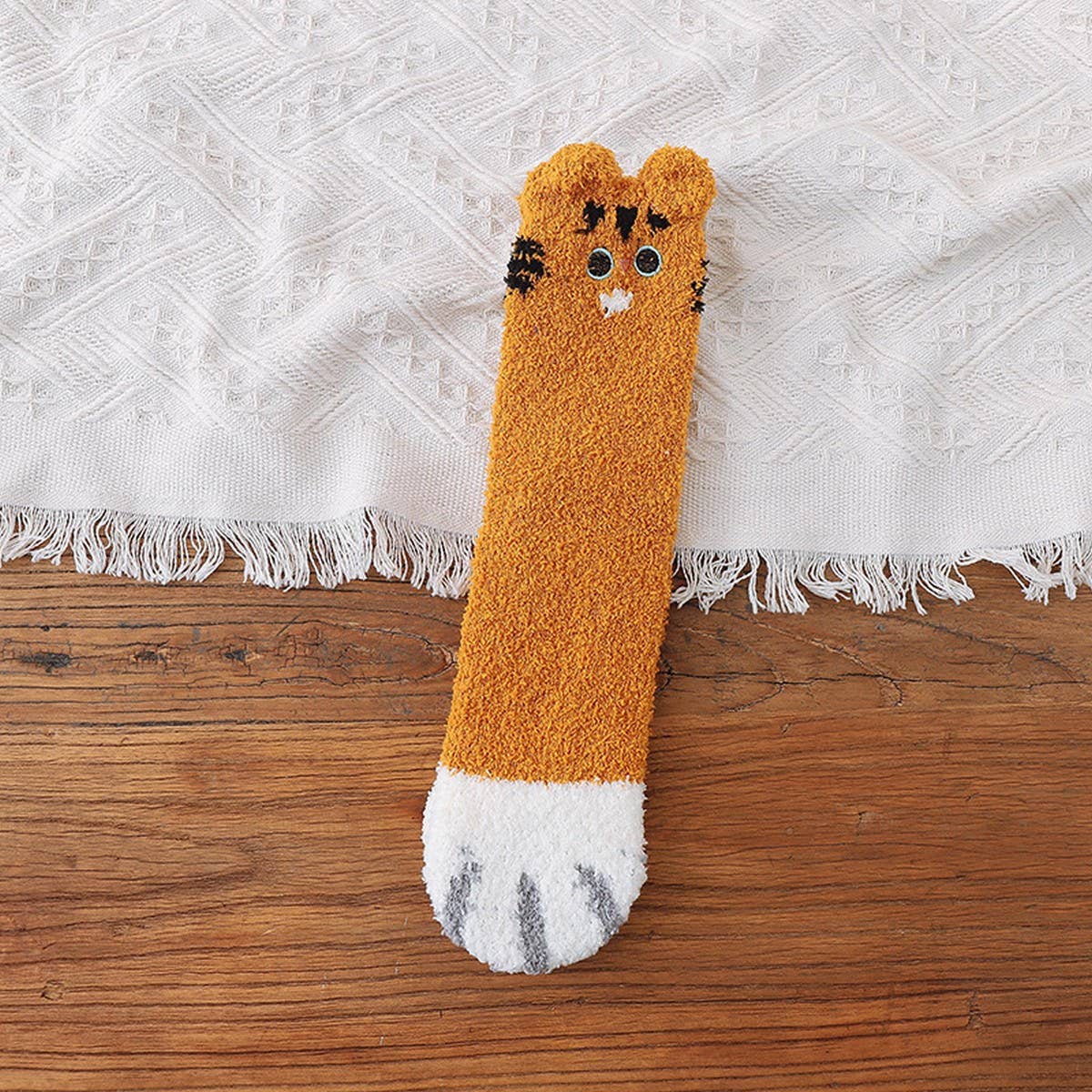 WARM FLEECE CARTOON MID-CALF SOCKS