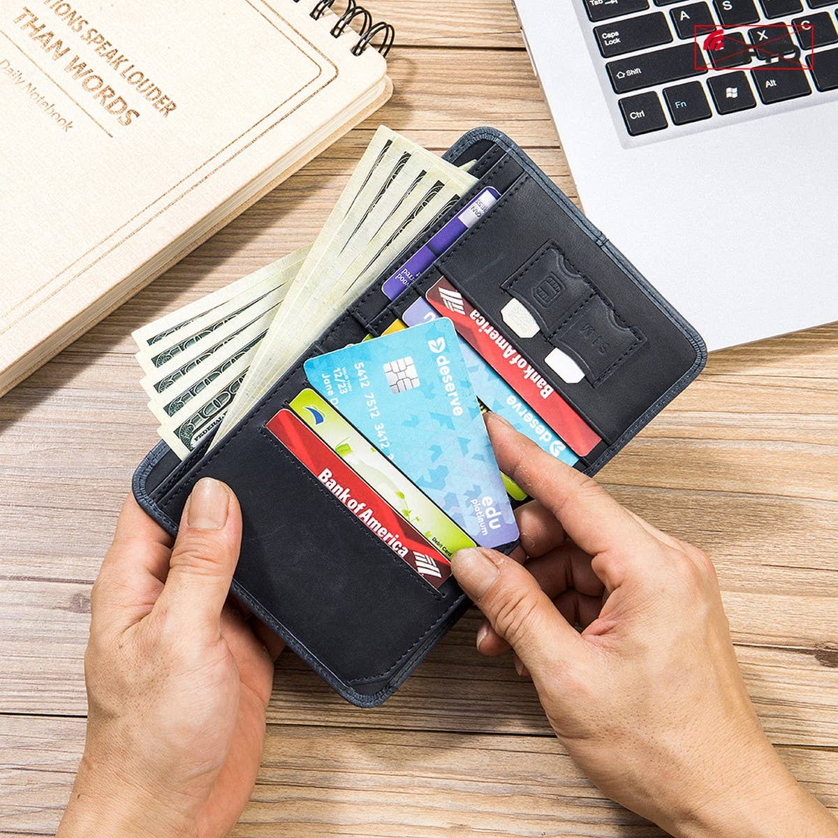 VINTAGE ANTI-THEFT MULTIFUNCTIONAL LEATHER WALLET_CWAB3821