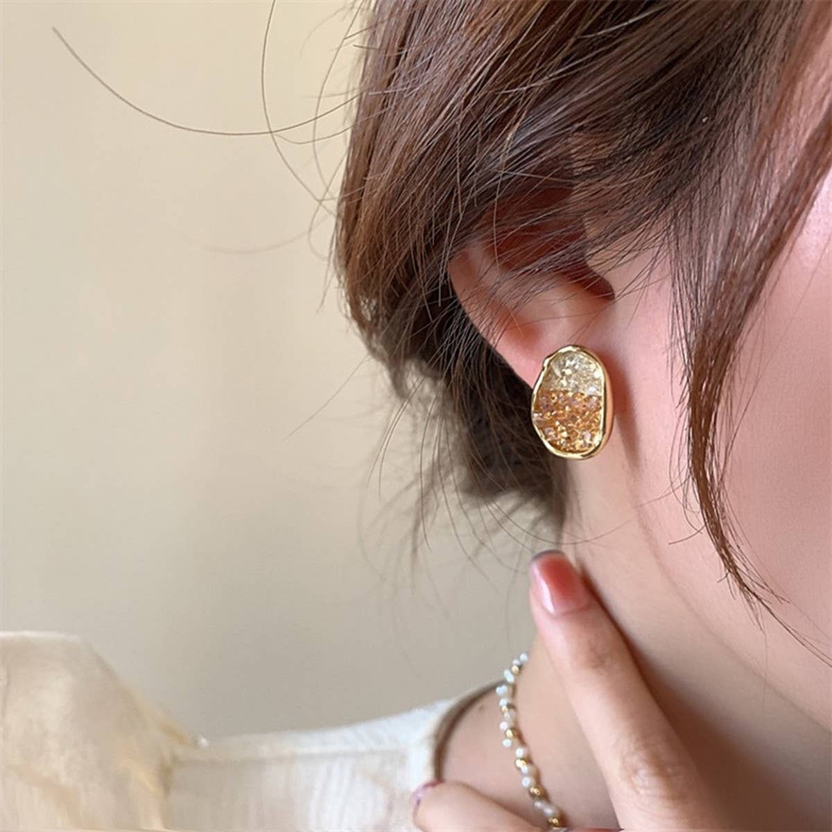 HONG KONG STYLE HIGH-END GEOMETRIC EARRINGS